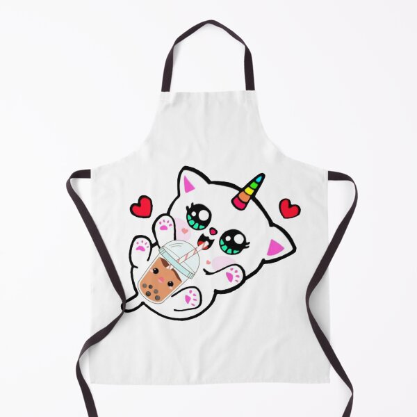Item preview, Cat Drinking Boba Milk designed and sold by NineOneOne.