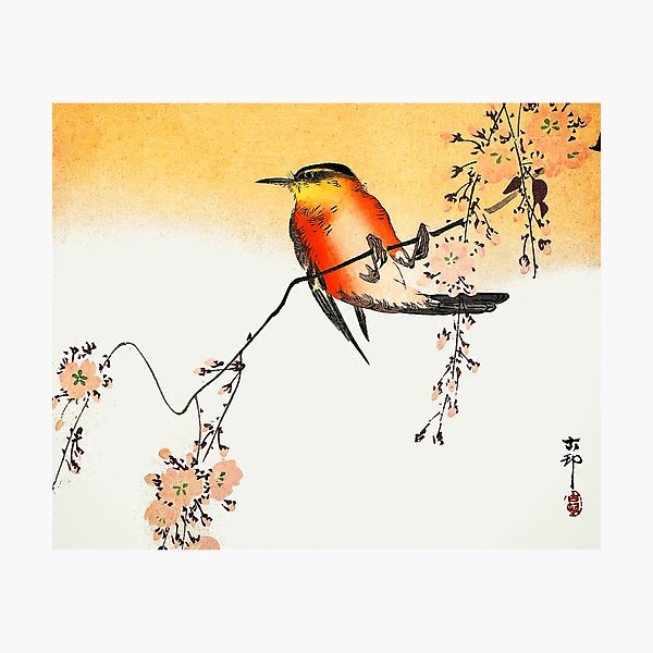 Item preview, Songbird And Blossoming Cherry designed and sold by TheArtShop0528.