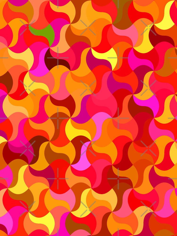Thumbnail 4 of 4, Samsung Galaxy Phone Case, Color Combination Pattern, Retro Abstract Multi Color Pattern designed and sold by Mr-true-design.