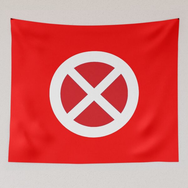 Artikelvorschau, Roter weißer Saltire Retro Roundel entworfen und verkauft von ModSupporters.