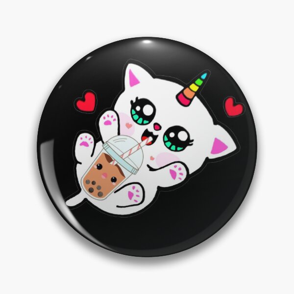 Item preview, Cat Drinking Boba Milk designed and sold by NineOneOne.