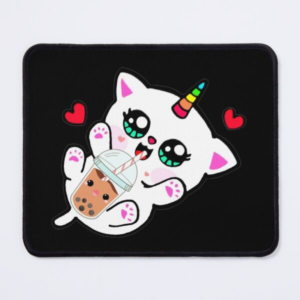 Item preview, Cat Drinking Boba Milk designed and sold by NineOneOne.