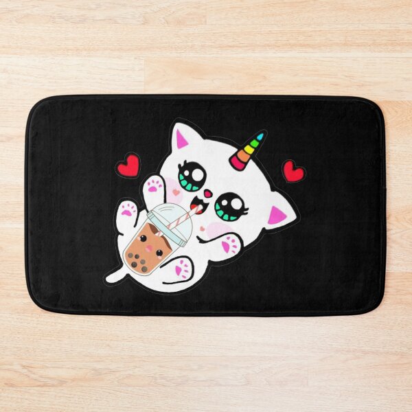 Item preview, Cat Drinking Boba Milk designed and sold by NineOneOne.