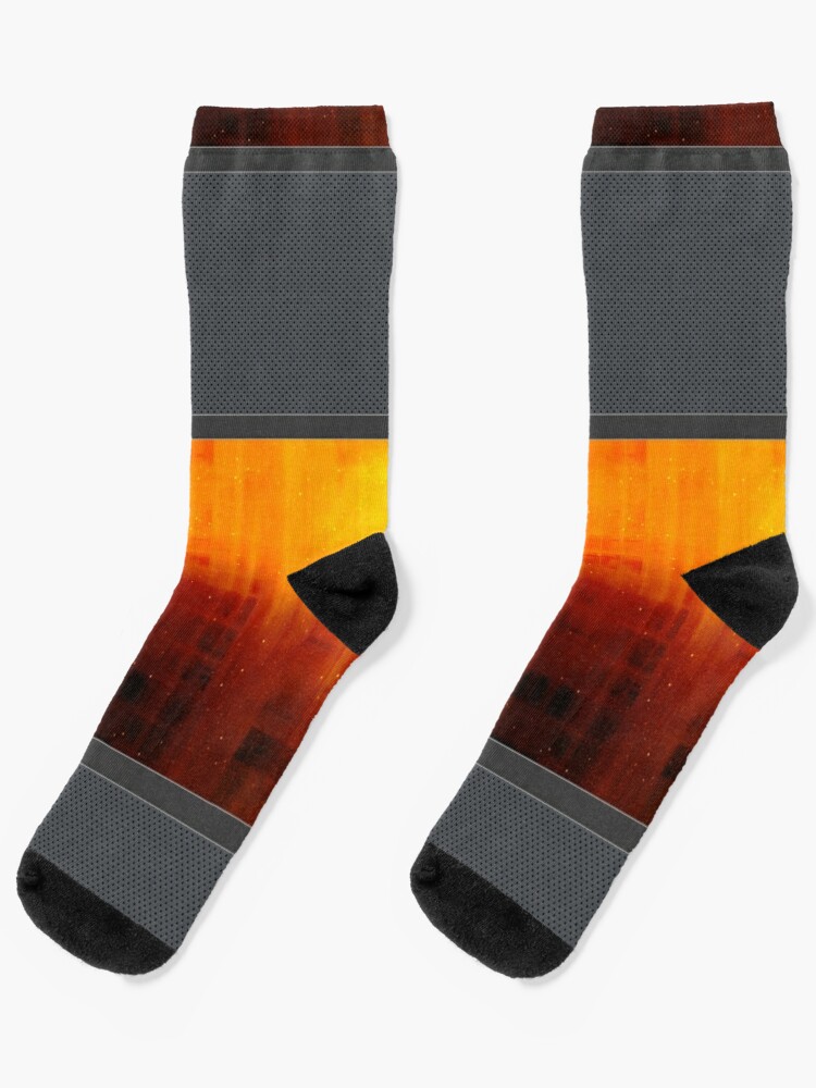 Striped Socks - Red/Gold