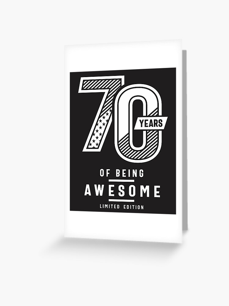 Vintage Awesome for 70 Years // Retro 70th Birthday Celebration W