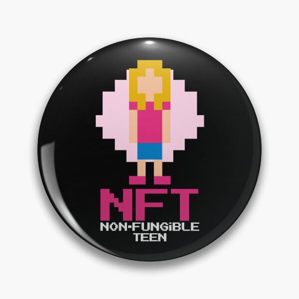 Artikelvorschau, NFT Crypto Pixel Art Nicht fungibel, lustiges Teen Girl Meme entworfen und verkauft von Maria Garcia.
