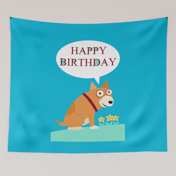 Item preview, THIS DOG SAYS HAPPY BIRTHDAY designed and sold by Jean Gregory Evans.