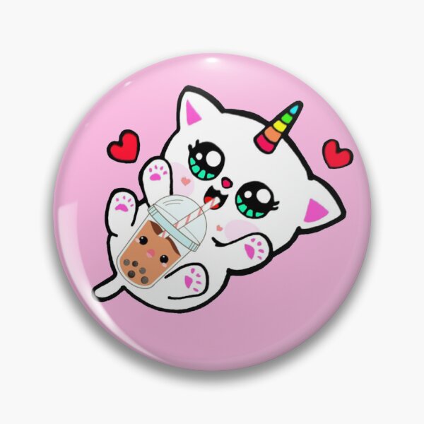 Item preview, Cat Drinking Boba Milk designed and sold by NineOneOne.