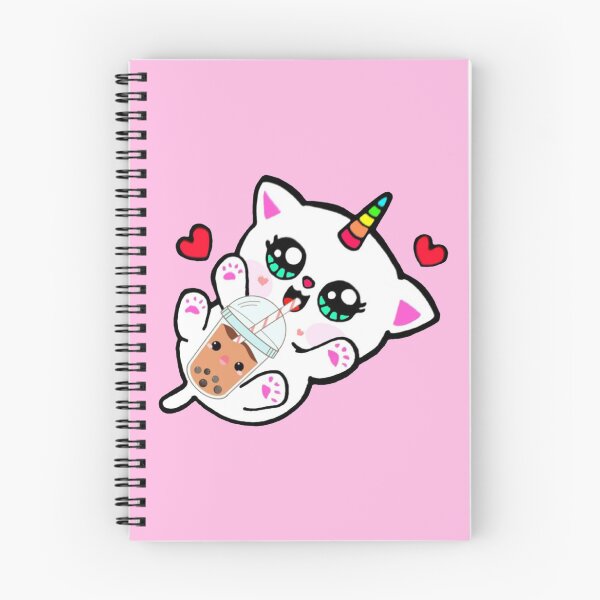Item preview, Cat Drinking Boba Milk designed and sold by NineOneOne.