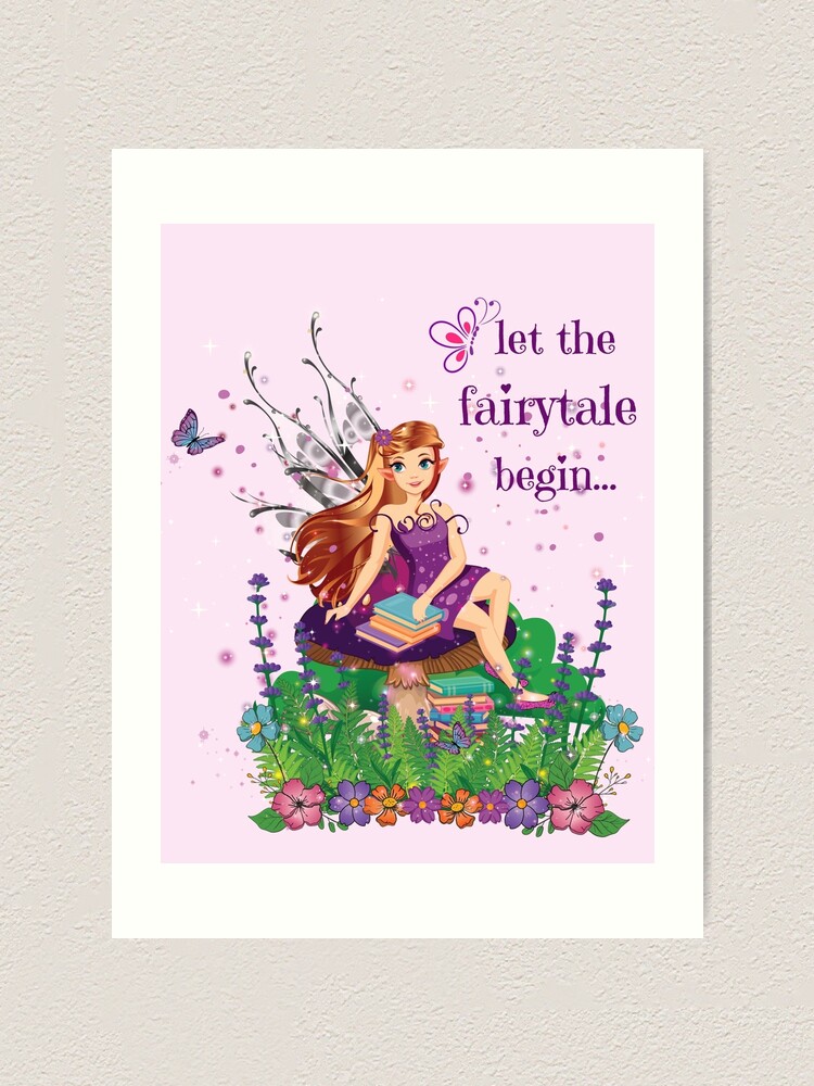 Thumbnail 1 of 3, Art Print, Felicia Let the Fairy Tale Begin™ designed and sold by TeelieTurner.