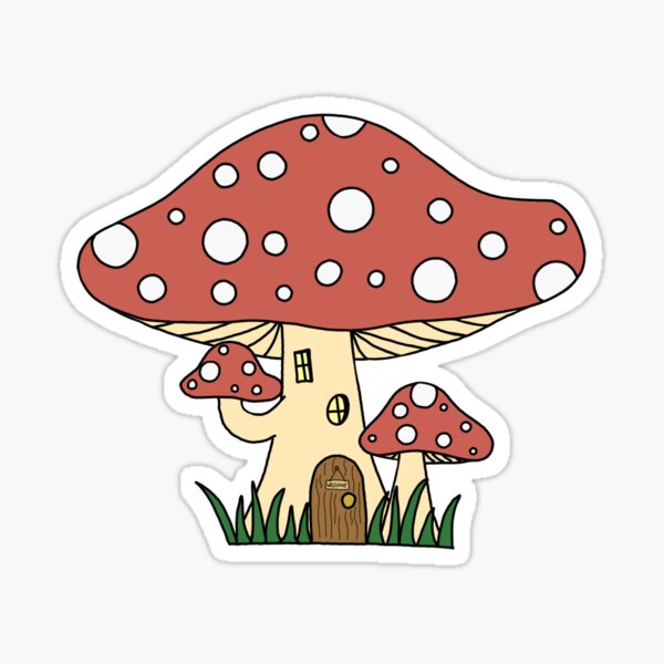 Mushroom Rental Sticker