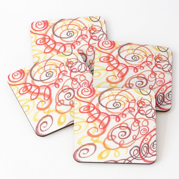 Item preview, Whimsical Organic Lines Curves Watercolor Pattern XII designed and sold by Irina Sztukowski.