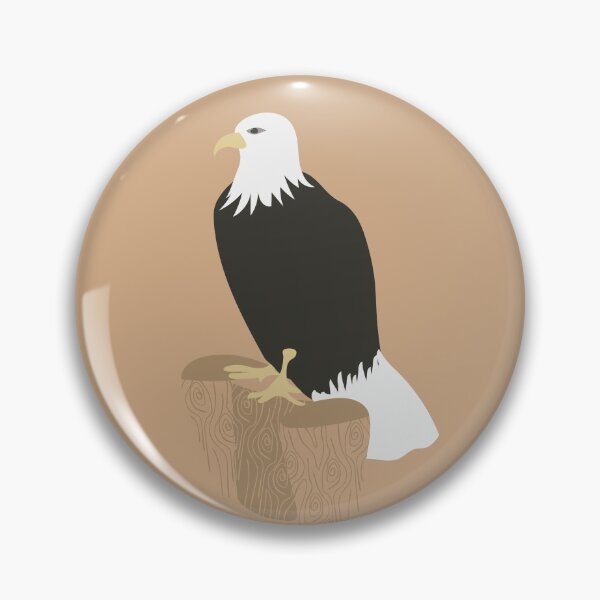 Item preview, eagle standing on wood designed and sold by kim tang.