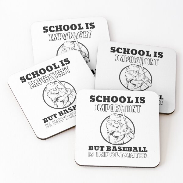 Item preview, School is Important but Baseball is Importanter, Youth, Baseball lovers Mom,  designed and sold by JUSTDOIT ⭐⭐⭐⭐⭐.