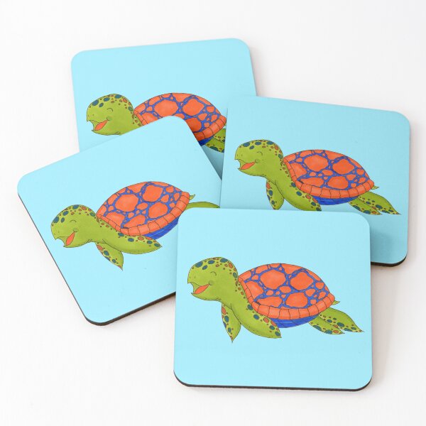 Item preview, Sheldon the Cheerful Sea Turtle designed and sold by playfulpuffin.