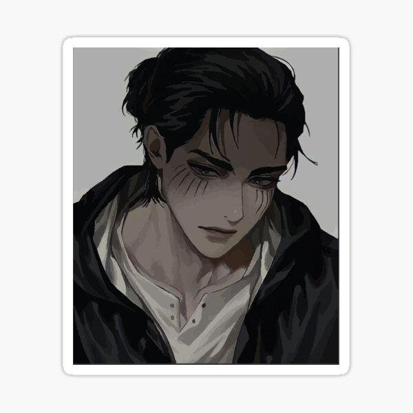 "Sad Eren Yeager Attack On Titan Anime" Sticker by Real1One | Redbubble