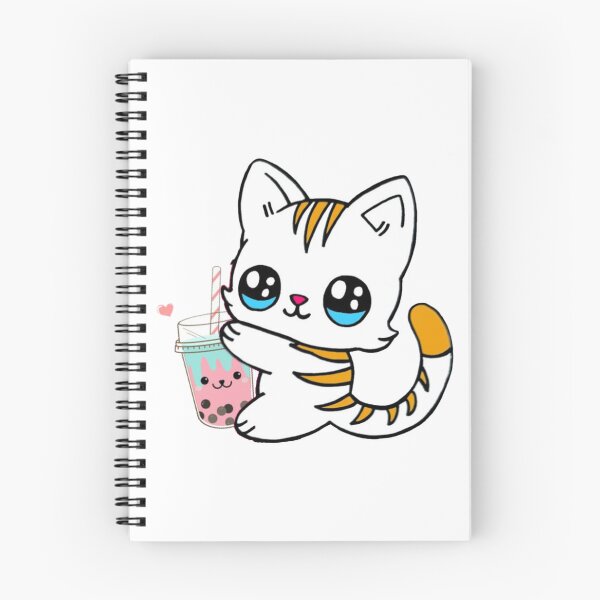 Item preview, Cat Drinking Boba Milk designed and sold by NineOneOne.