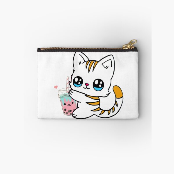 Item preview, Cat Drinking Boba Milk designed and sold by NineOneOne.
