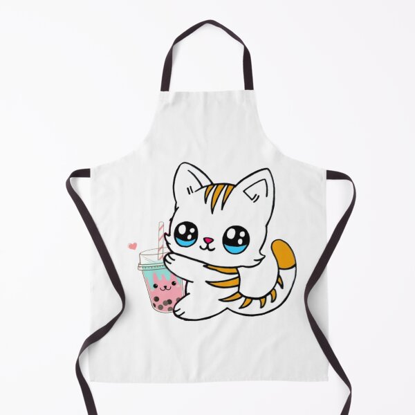 Item preview, Cat Drinking Boba Milk designed and sold by NineOneOne.