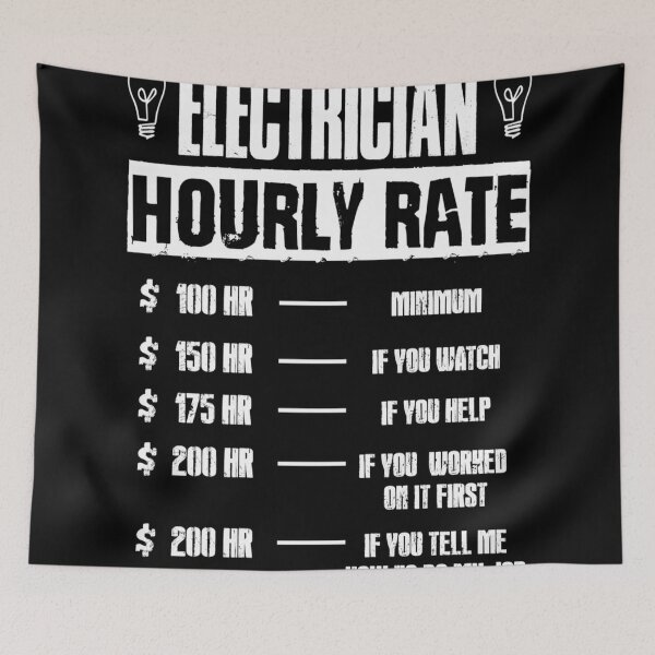 Item preview, Electrician hourly rate . Legend- for Electricity lovers designed and sold by TeesLina.