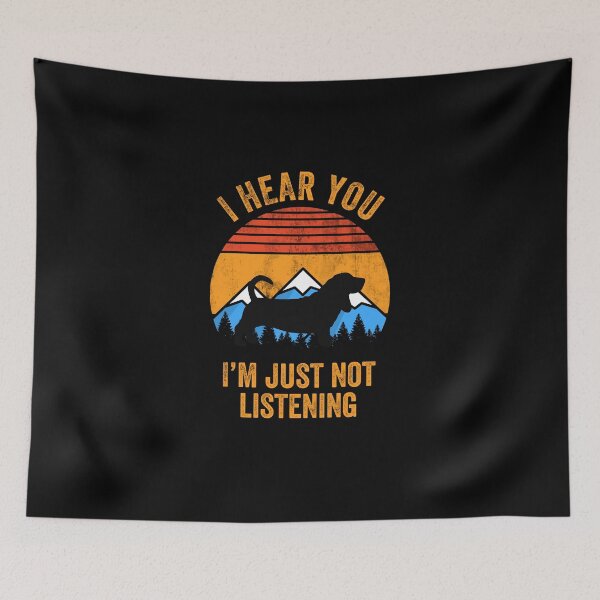 Item preview, I Hear You Just Not Listening Stubborn Basset Hound designed and sold by Guarddogdrive.