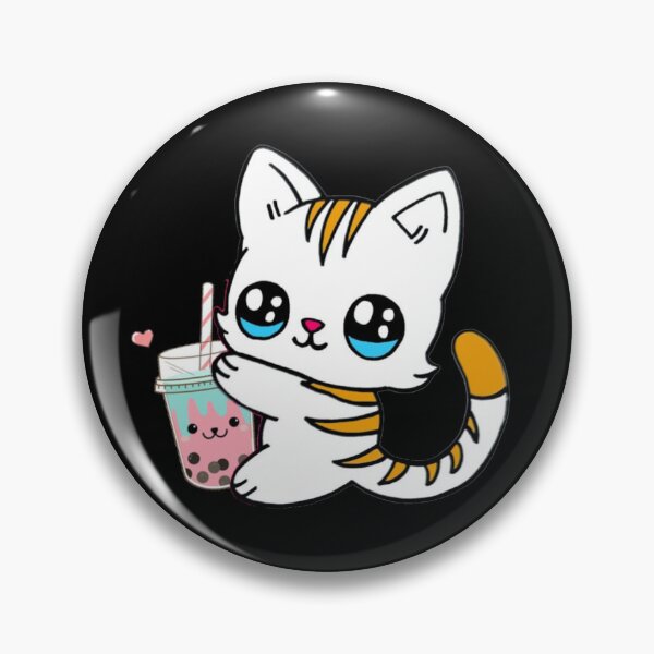 Item preview, Cat Drinking Boba Milk designed and sold by NineOneOne.