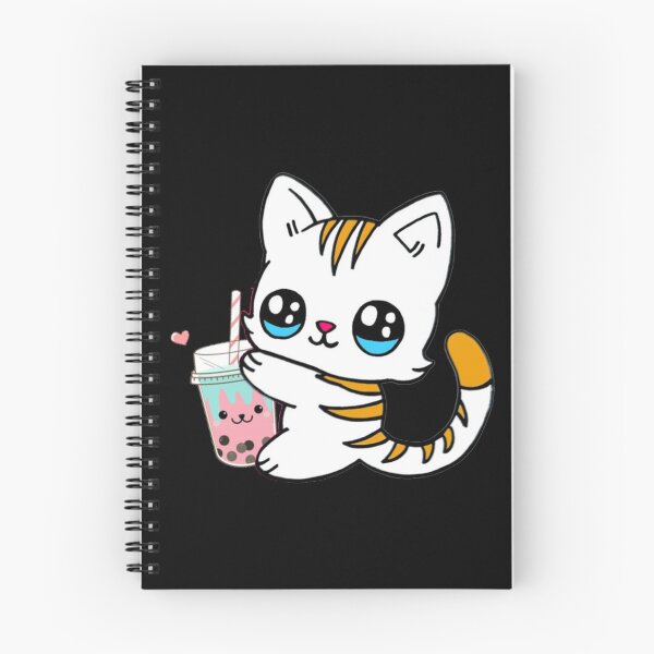 Item preview, Cat Drinking Boba Milk designed and sold by NineOneOne.