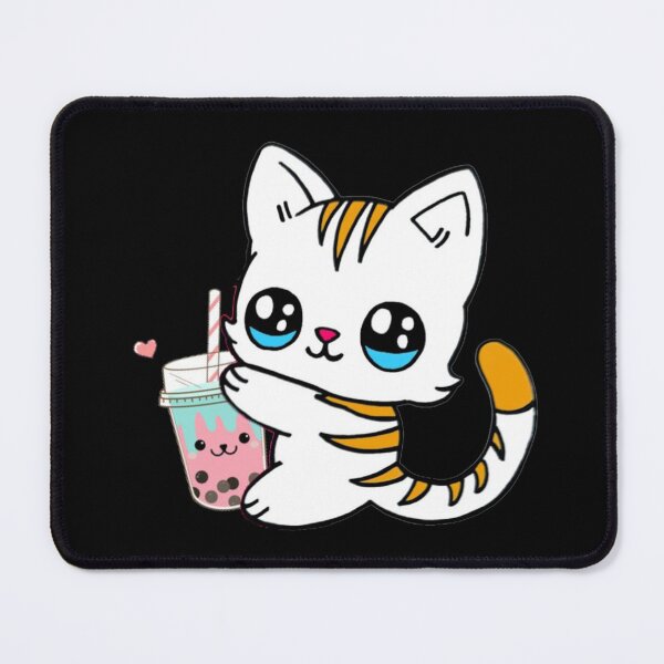 Item preview, Cat Drinking Boba Milk designed and sold by NineOneOne.