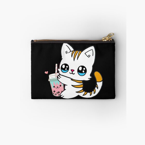 Item preview, Cat Drinking Boba Milk designed and sold by NineOneOne.
