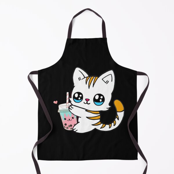 Item preview, Cat Drinking Boba Milk designed and sold by NineOneOne.