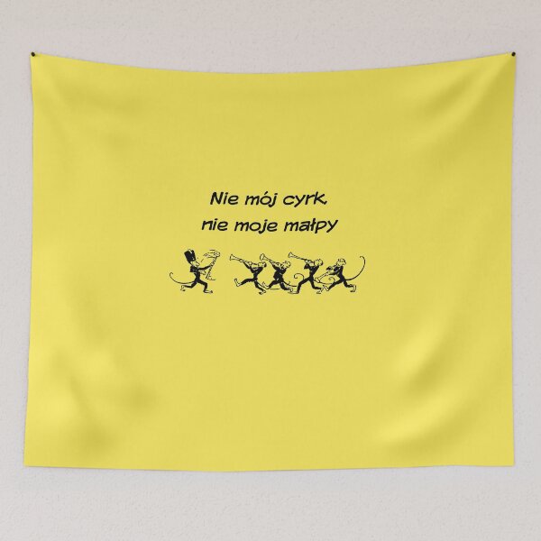 Item preview, "Not My Circus, Not My Monkeys" Monkey Band in yellow designed and sold by TheresaSapphire.