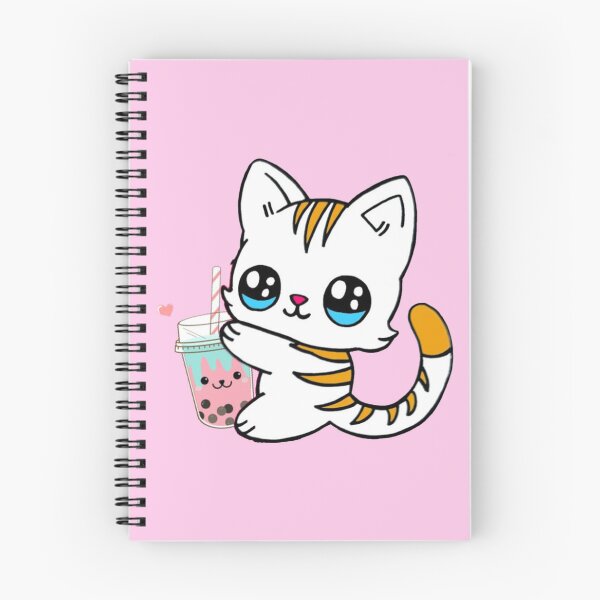 Item preview, Cat Drinking Boba Milk designed and sold by NineOneOne.