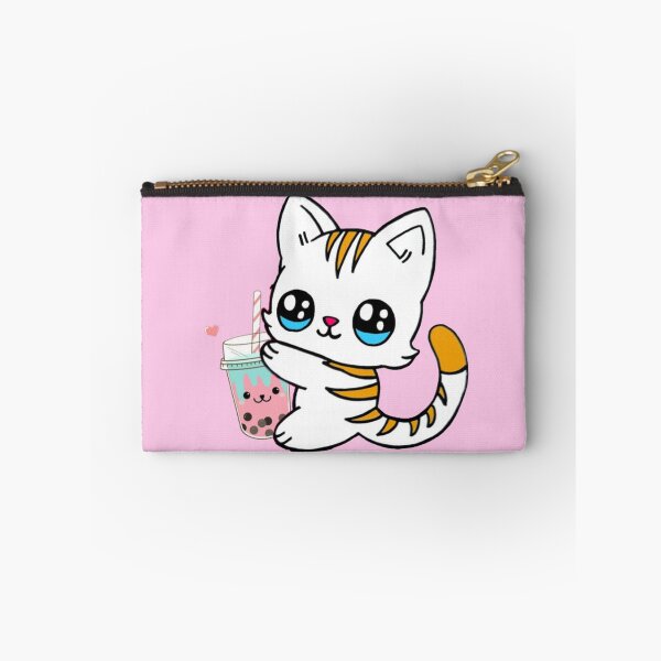 Item preview, Cat Drinking Boba Milk designed and sold by NineOneOne.