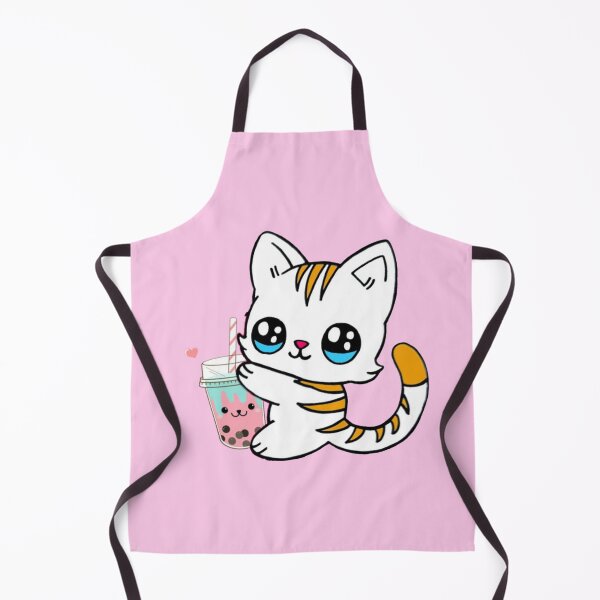 Item preview, Cat Drinking Boba Milk designed and sold by NineOneOne.