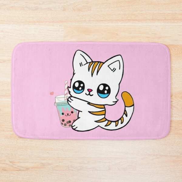 Item preview, Cat Drinking Boba Milk designed and sold by NineOneOne.