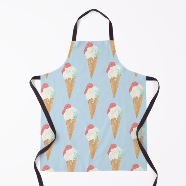 Item preview, Dripping Pink, White, and Teal Ice Cream Cone  designed and sold by ivyandstone.