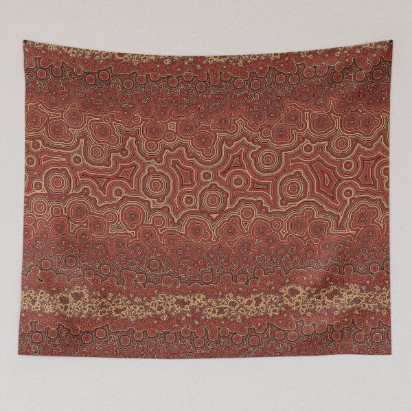 Item preview, red gold malachite designed and sold by Michelle Clay.