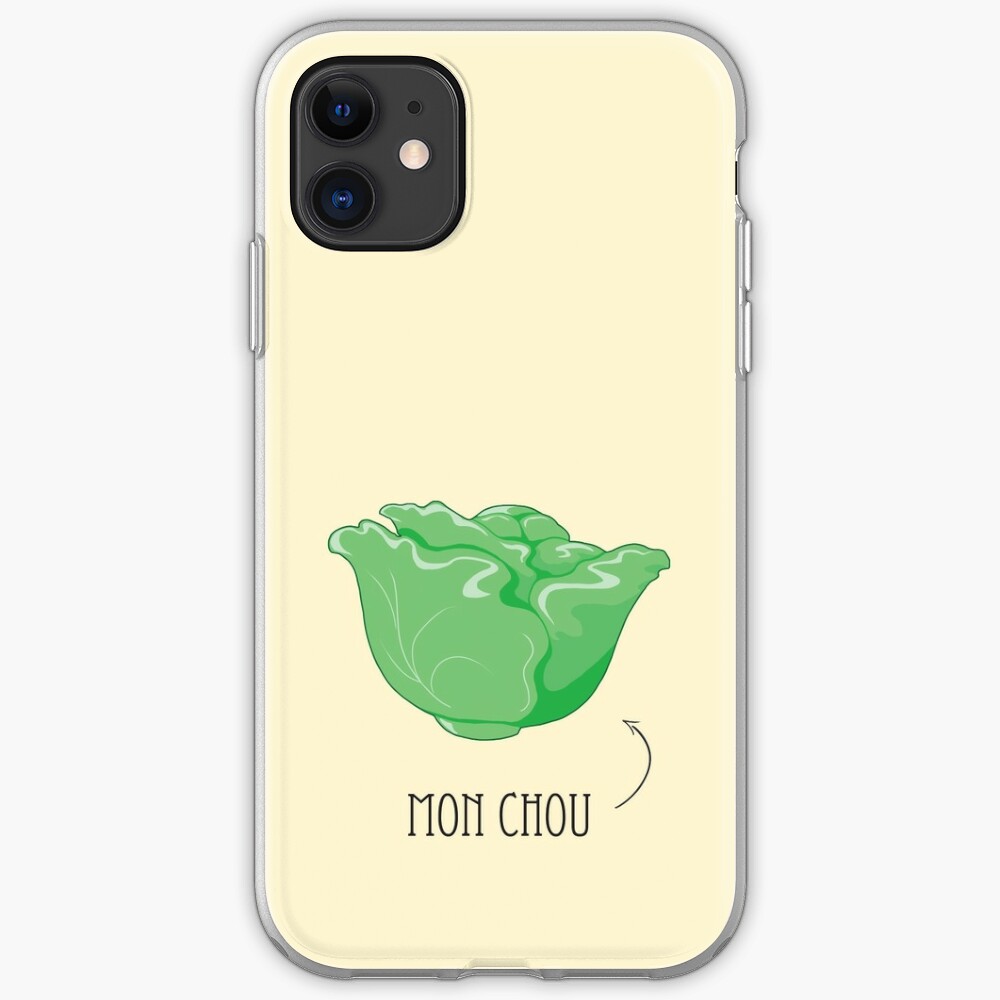 quot Mon Chou My Cabbage French Term of Endearment quot iPhone Case Cover