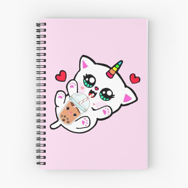 Item preview, Cat Drinking Boba Milk designed and sold by NineOneOne.