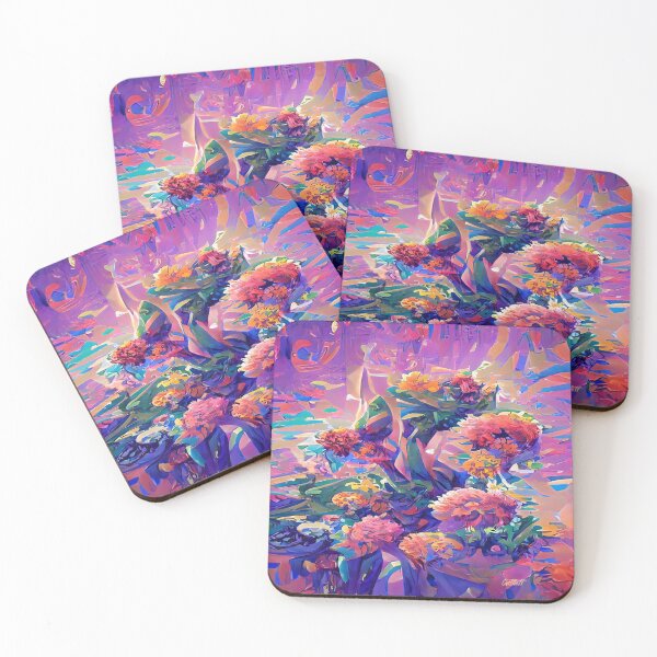 Item preview, Impressionism / Fauvist Flowers Cubist Roses Art Painting - Flowers designed and sold by CattlettArt.