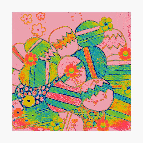 Item preview, Colored Easter eggs day  designed and sold by Tonyasartprints.