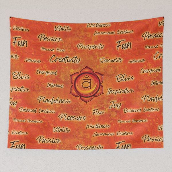 Item preview, Sacral Chakra Inspirational Words designed and sold by Violet House Art.