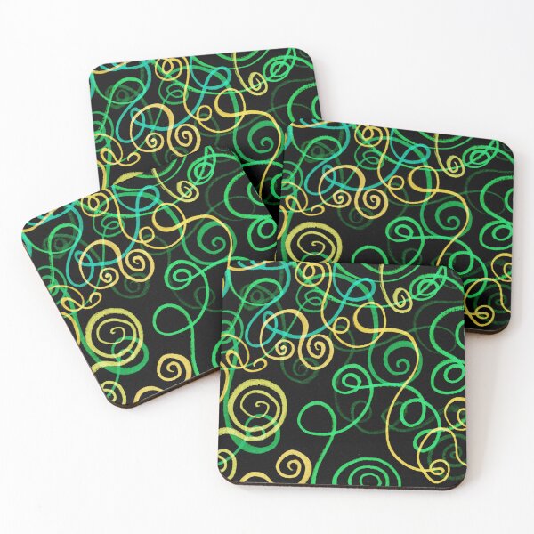 Item preview, Whimsical Organic Lines Curves Watercolor Pattern XXX designed and sold by Irina Sztukowski.