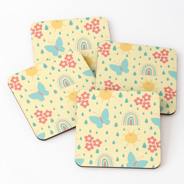 Item preview, Cute Happy Spring Summer Sun Shower Pattern designed and sold by iketo90.