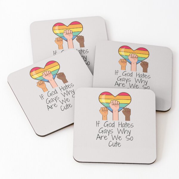 Item preview,   If God Hates Gays Why Are We So Cute  funny Gay Lesbian Trans Bisexual - Gay Pride designed and sold by unique things.