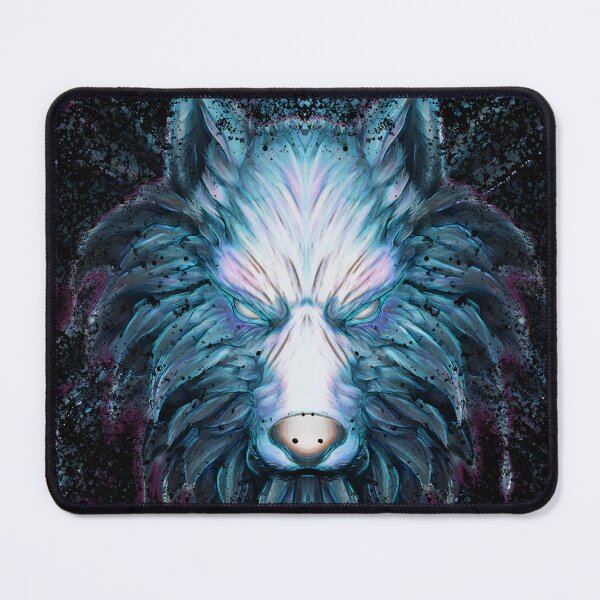 Item preview, REVAMPED BLUE WOLF (black tshirts) designed and sold by StayCool3d.
