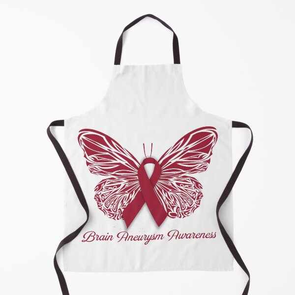 Item preview, Butterfly Burgrundy ribbon Brain Aneurysm Awareness designed and sold by DavePozeyStore.