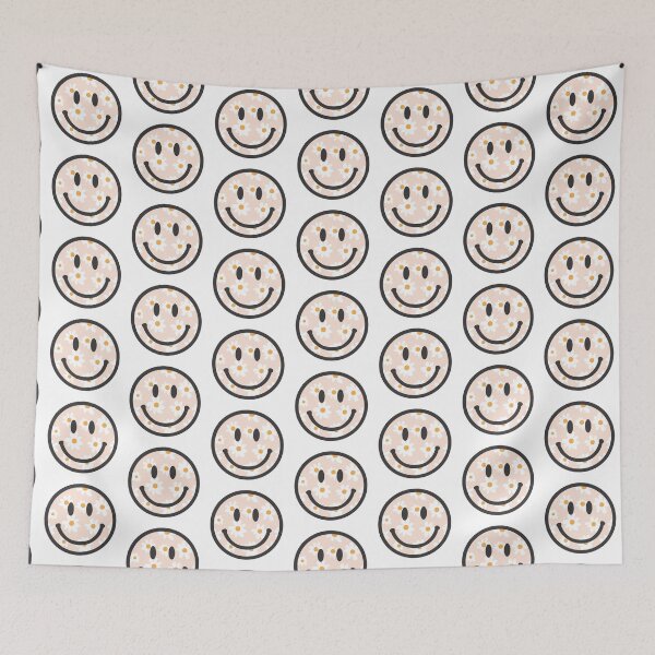 Item preview, flowers smiley face designed and sold by violetsareblue8.