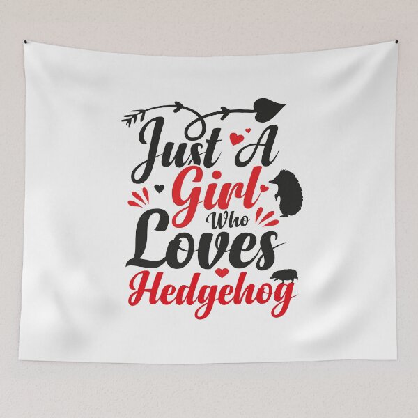 Item preview, Just a Girl Who Loves Hedgehog T-shirt - hedgehog lover Sticker designed and sold by podekom.