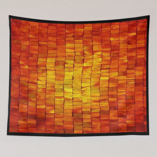 Item preview, Burnt Orange And Yellow Brick Wall designed and sold by Mark Jesus-Allen.